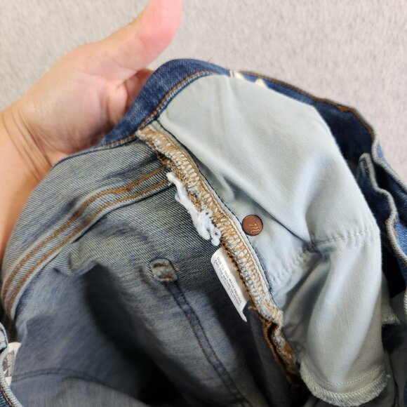 Madewell Jeans Womens 32 Blue Mid Rise Kick Out Cropped Ankle Bootcut Modern - Picture 13 of 15